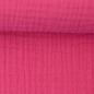 Preview: Musselin - Double Gauze -  Jenke Uni Pink by Swafing
